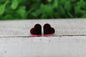 Pink Mirrored Hearts Valentine's Day • Stud Earrings