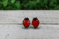 Red Strawberries • Stud Earrings