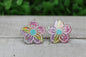 Rainbow Flowers • Stud Earrings