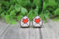 Love Letter • Wood Stud Earrings