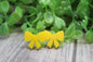 Yellow Bow • Stud Earrings