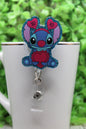 XOXO Stitch Valentine's  • Badge/ID Holder with Alligator Clip