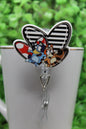 Bluey & Bingo Heart Trio • Badge/ID Holder with Alligator Clip