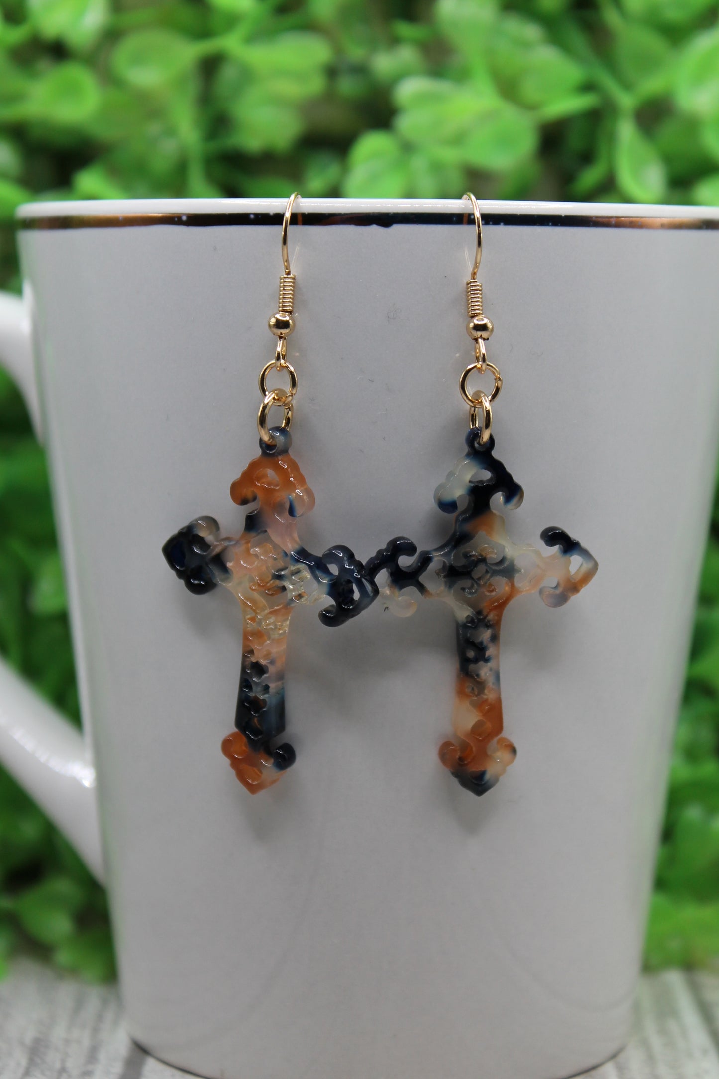 Cross • Dangle Earrings