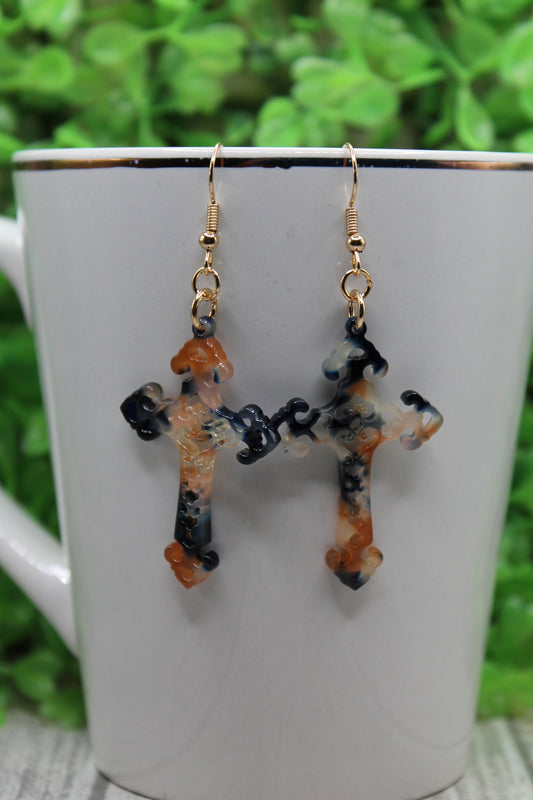 Cross • Dangle Earrings