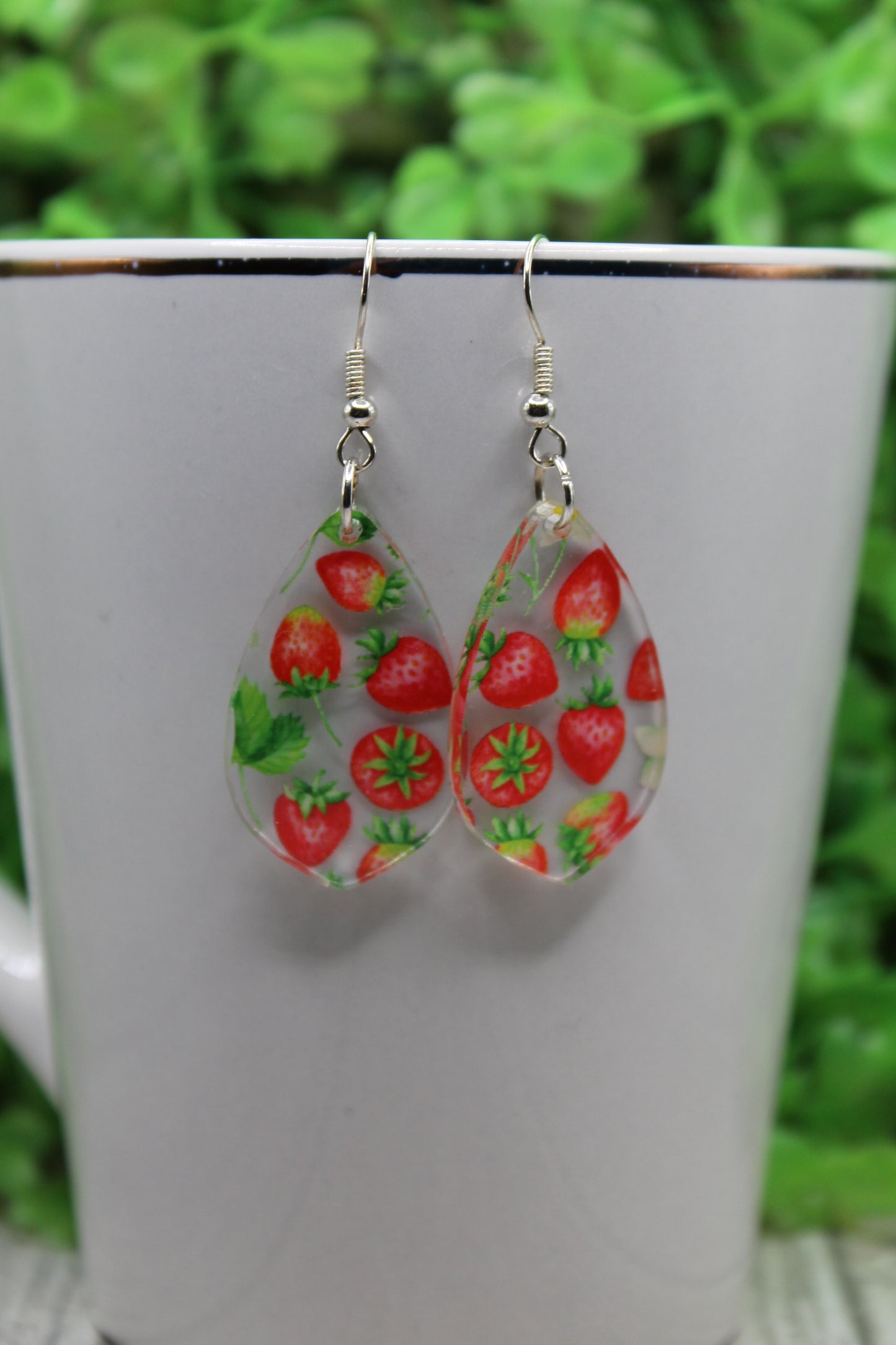 Strawberries • Dangle Earrings