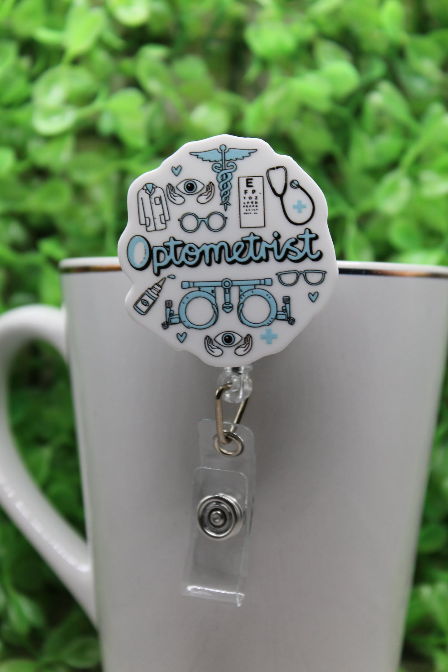 Optometrist Badge/ID Holder Reel