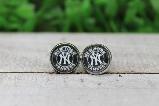 Baseball Yankees Stud Earrings