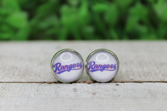 Baseball Texas Rangers Stud Earrings