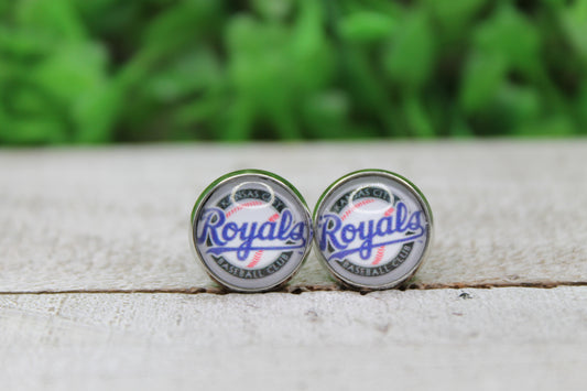 Baseball, KC Royals • Stud Earrings