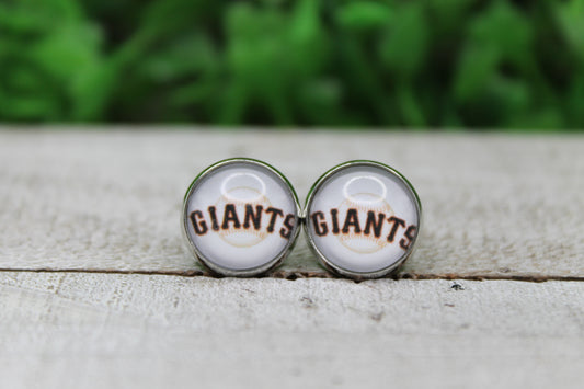 Baseball NY Giants Stud Earrings
