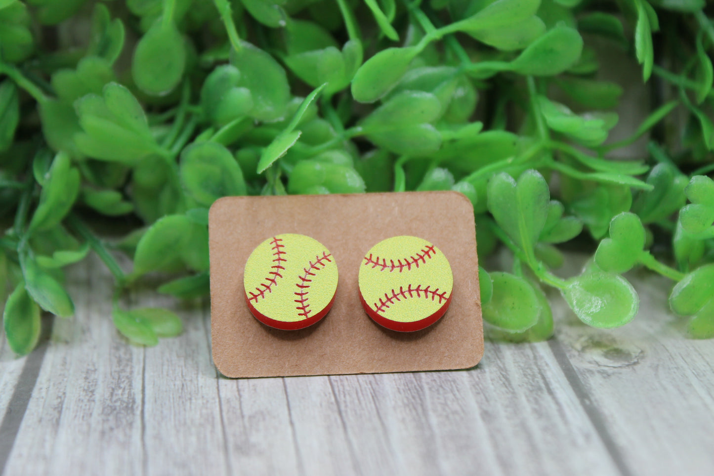 Softball • Stud Earrings