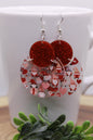 Valentine's Gnomes Circle • Bar Dangle Earrings