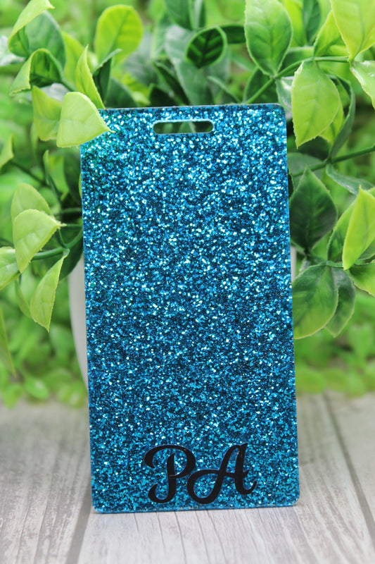 PA {Physician Assistant} Blue Glitter Badge Buddy