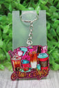 Hair Stylist Acrylic Keychain