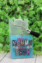 Mom Mommy Bruh Blue Keychain
