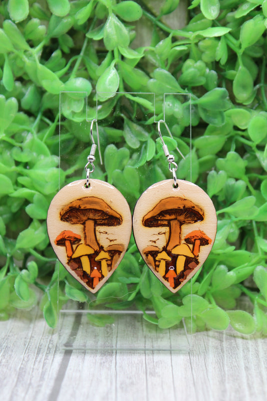 Mushrooms Dangle Earrings