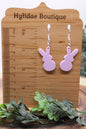 Purple Easter Peep • Dangle Earrings