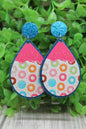 Donuts Teardrop Dangle Earrings