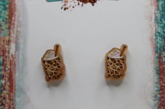 But First Coffee Stud Earrings