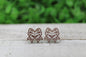 Football Bow Stud Earrings