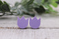 Purple Tulip • Stud Earrings