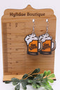 Day Drunk Beer Mugs || Dangle Earrings *SALE*