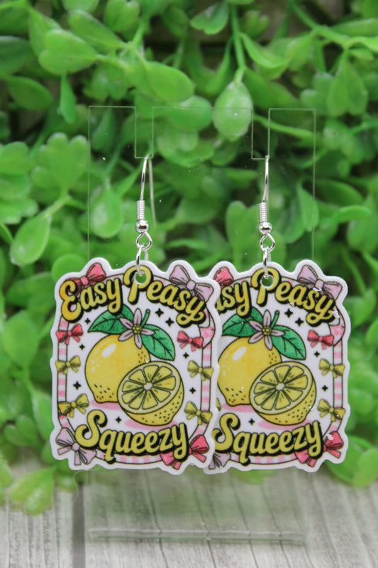 Easy Peasy Lemon Squeezy Dangle Earrings