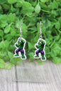 Strong Green Guy Mini Dangle Earrings