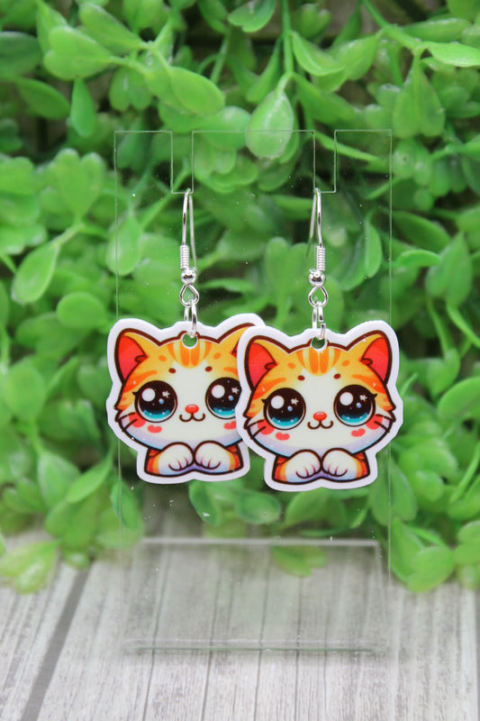 Kitten Mini Dangle Earrings