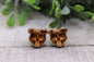 American Bully Dog Breed || Wood Stud Earrings || Hypoallergenic