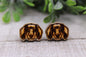 Dachshund Dog Breed || Wood Stud Earrings || Hypoallergenic