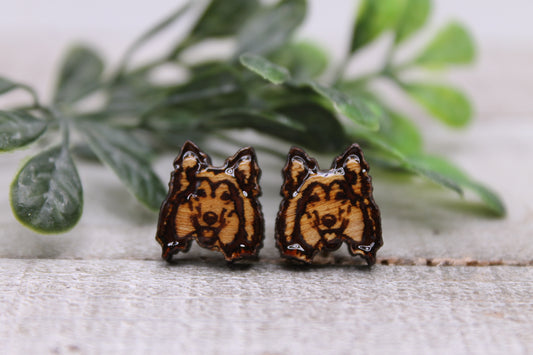 Shetland Sheep Dog - Dog Breed || 12mm Stud Earrings || Hypoallergenic