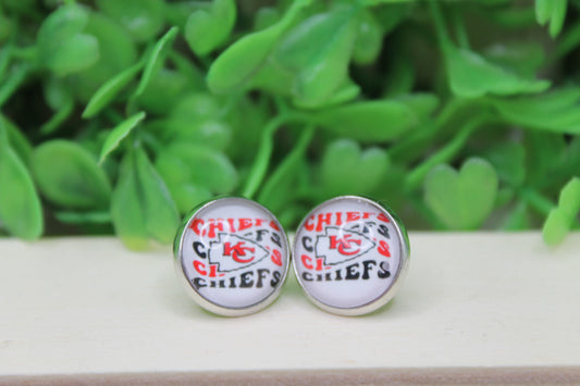 KC Chiefs Repeat Stud Earrings