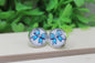 Philadelphia Eagles Football Bow Stud Earrings