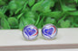 Buffalo Bills Heart Stud Earrings