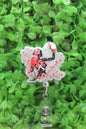 Floral Breast Cancer Fighter Badge/ID Holder Reel