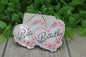 Just Breathe Floral Heart Hoop Dangle Earrings