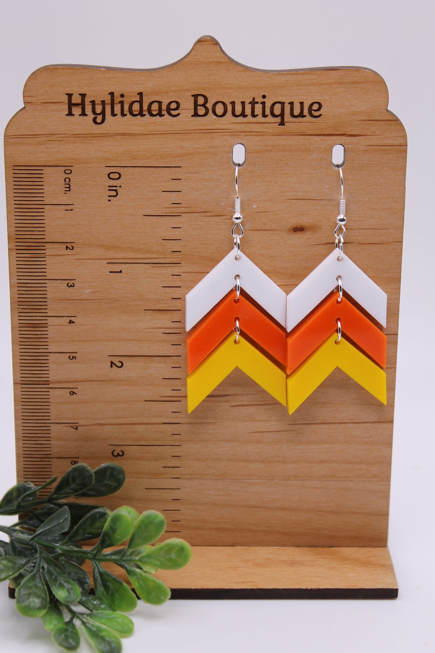 Candy Corn Arrows • Dangle Earrings