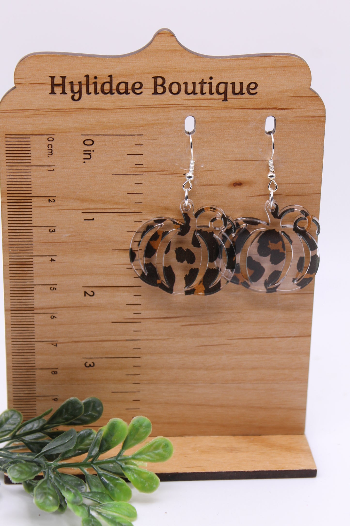 Leopard Pumpkins - Clear • Dangle Earrings