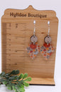 Fall Pumpkins Diamond • Dangle Earrings