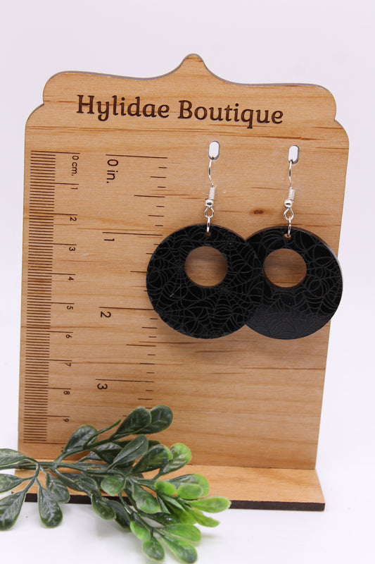 Spiderweb Circle • Dangle Earrings