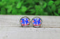 Buffalo Bills Game Day Bow Glass Stud Earrings