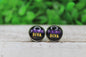 VIKINGS DIVA Glass Stud Earrings