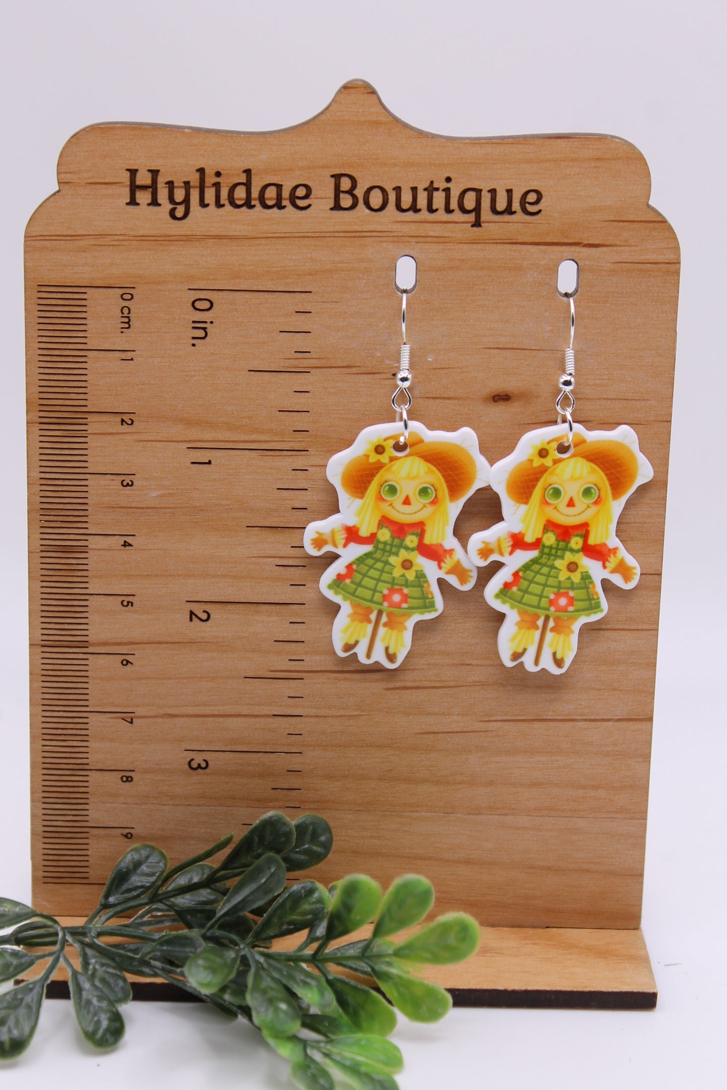 Scarecrow Girl • Dangle Earrings