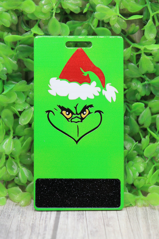 Santa Hat Green Guy Badge Buddy