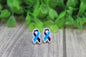 Suicide Awareness Ribbon Stud Earrings