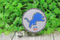 Lions Football Glitter Circle Badge/ID Holder Reel
