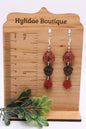 Glitter Pumpkin, Acorn & Leaf Trio • Dangle Earrings