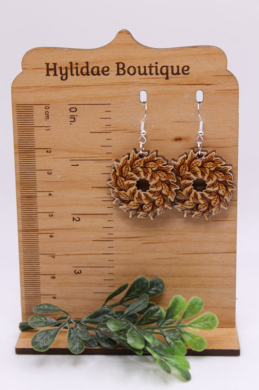 Fall Wreath • Dangle Earrings